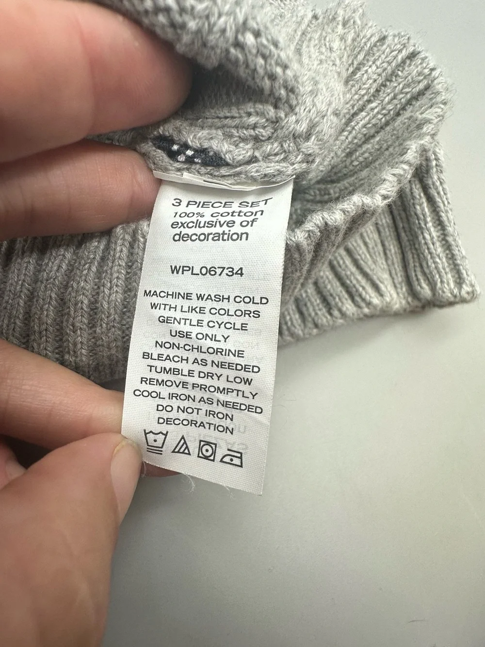 Nautica baby boy's grey heather quarter-zip knit sweater, shirt